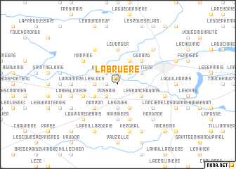 map of La Bruère
