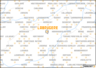 map of La Brugère