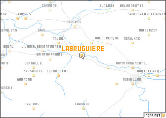 map of Labruguière