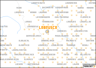 map of La Brusca