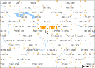 map of La Bruyère