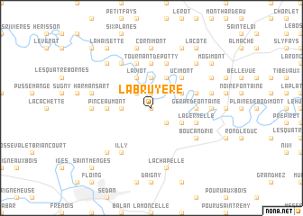 map of La Bruyère