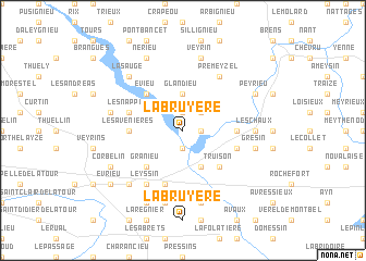 map of La Bruyère