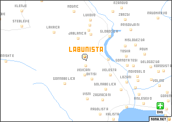 map of Labuništa