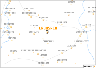 map of La Busaca