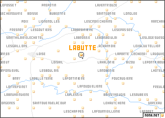 map of La Butte