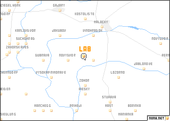 map of Láb