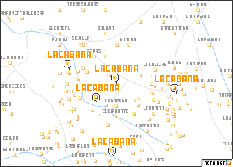 map of La Cabaña