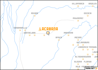 map of La Cabaña