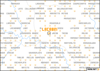 map of Lacabri