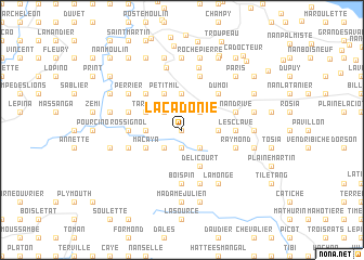 map of Lacadonie