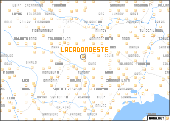 map of Lacadon Oeste