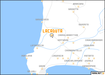 map of La Caduta