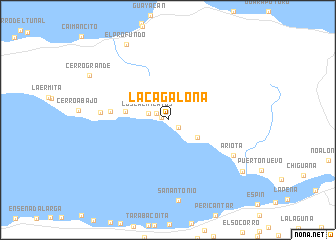 map of La Cagalona