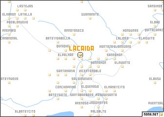 map of La Caída