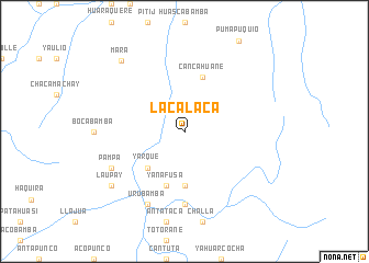 map of Laca Laca