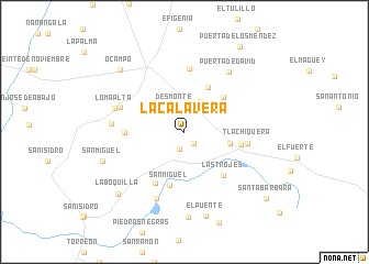 map of La Calavera