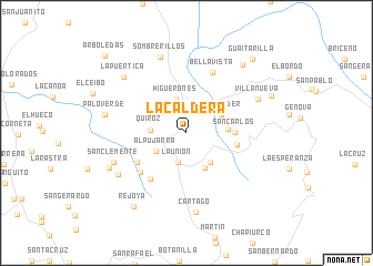 map of La Caldera