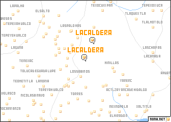 map of La Caldera