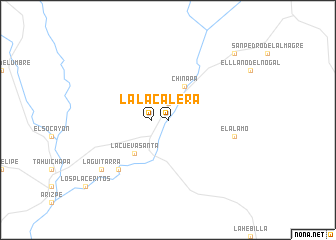 map of La Calera