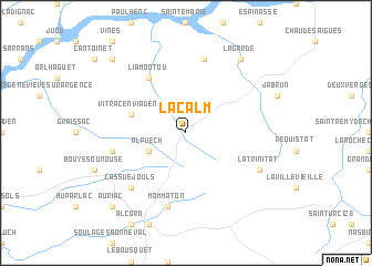 map of Lacalm