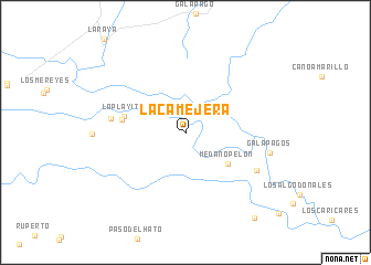 map of La Camejera