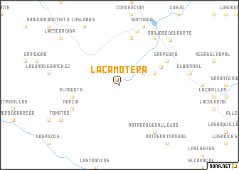 map of La Camotera