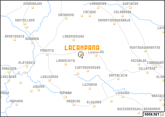 map of La Campana