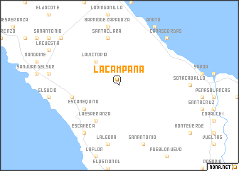 map of La Campana
