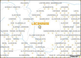 map of La Campana