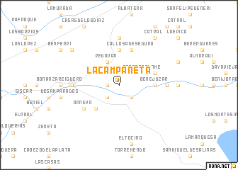 map of La Campaneta