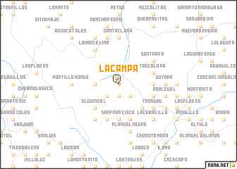 map of La Campa