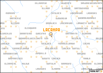 map of La Campa