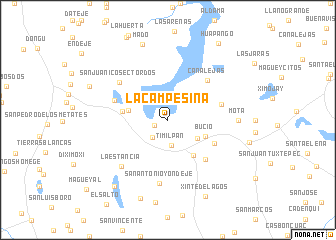 map of La Campesina