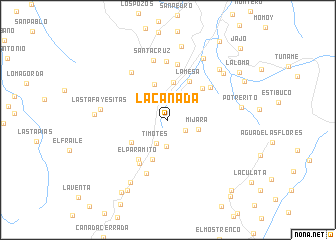 map of La Cañada