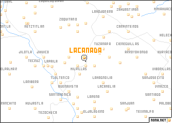 map of La Cañada