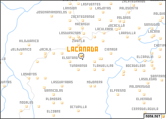 map of La Cañada