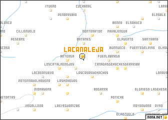 map of La Canaleja