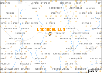 map of La Candelilla