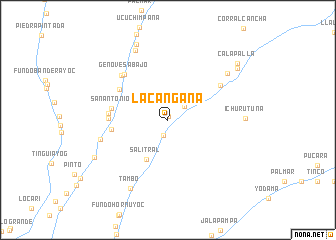 map of La Cangana