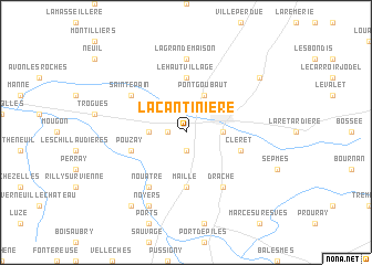 map of La Cantinière