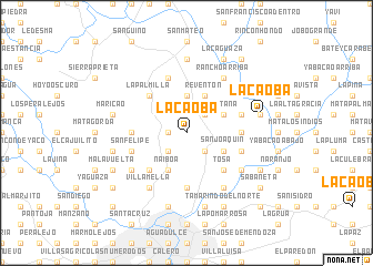 map of La Caoba