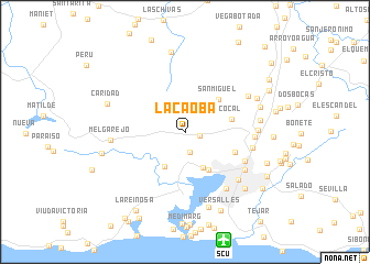 map of La Caoba