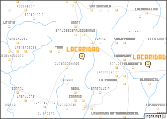 map of La Caridad