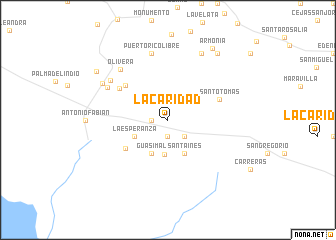 map of La Caridad