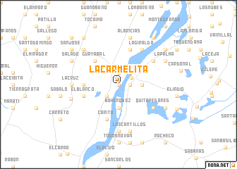 map of La Carmelita