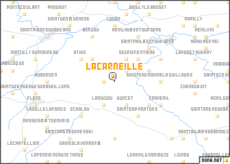 map of La Carneille