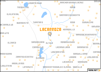 map of La Carroza