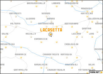 map of La Casetta