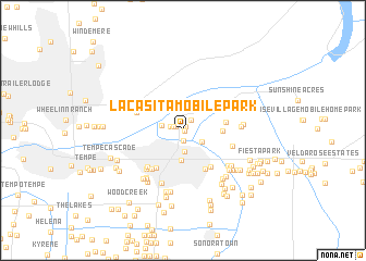 map of La Casita Mobile Park